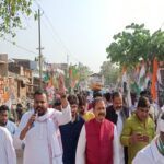 तीन कृषि काले कानून के विरोध मे बिहार प्रदेश कांग्रेस प्रभारी भक्त चरण दास के नेतृत्व पदयात्रा निकाला गया।
