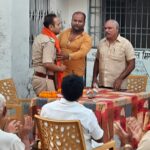 तिलकपुर गांव मे पुलिस पब्लिक के साथ संयुक्त बैठक।।