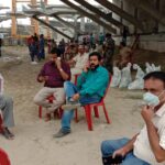 Inq Tmp 34 सुलतानगंज अगुवानी पुल मे थानाध्यक्ष, सीओ,कार्यपालक ने संयुक्त रुप से भुमिअधिग्रहण को शांतिपूर्ण मुक्त कराए।। InquilabIndia
