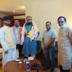 Inq Tmp 35 पुर्व वित्त मंत्री का स्वागत राजद के प्रदेश महासचिव सहित कई कार्यकर्ताओं ने किए।। InquilabIndia