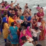 Inq Tmp 32 अजगैवीनाथ मे उदयमान सुर्य को अर्ग देकर चैत्री छठ का हुआ समापन।।।