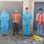 कोरोना की जंग में, एबीवीपी मैदान में दूसरे दिन भी कार्यकर्ताओं ने चलाया मिशन आरोग्य रक्षक