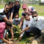 Inq Tmp 36 सुलतनगंज मुरारका कॉलेज मे विश्व प्रर्यावरण दिवस पर वृक्षारोपण का शुभारंभ प्रार्चाय अमरकांत सिंह ने संयुक्त रुप से किए ।।