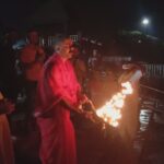 Inq Tmp 34 सुलतानगंज बालु घाट प्रागंण मे गंगा दशहरा पर प्रतिमा स्थापित कर महाआरती का आयोजन।।