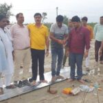 NH106 मिसिंग लिंक निर्माण कार्य को लेकर बिहपुर के तुलसीपुर मौजा में क्वाटर निर्माण हुआ शुरू