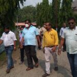 Inq Tmp 32 विधायक प्रो.डॉ.ललित नारायण मंडल ने नगर सरकार भवन उदघाटन को लेकर निरक्षण कर दिए आवश्यक निर्देश ।।