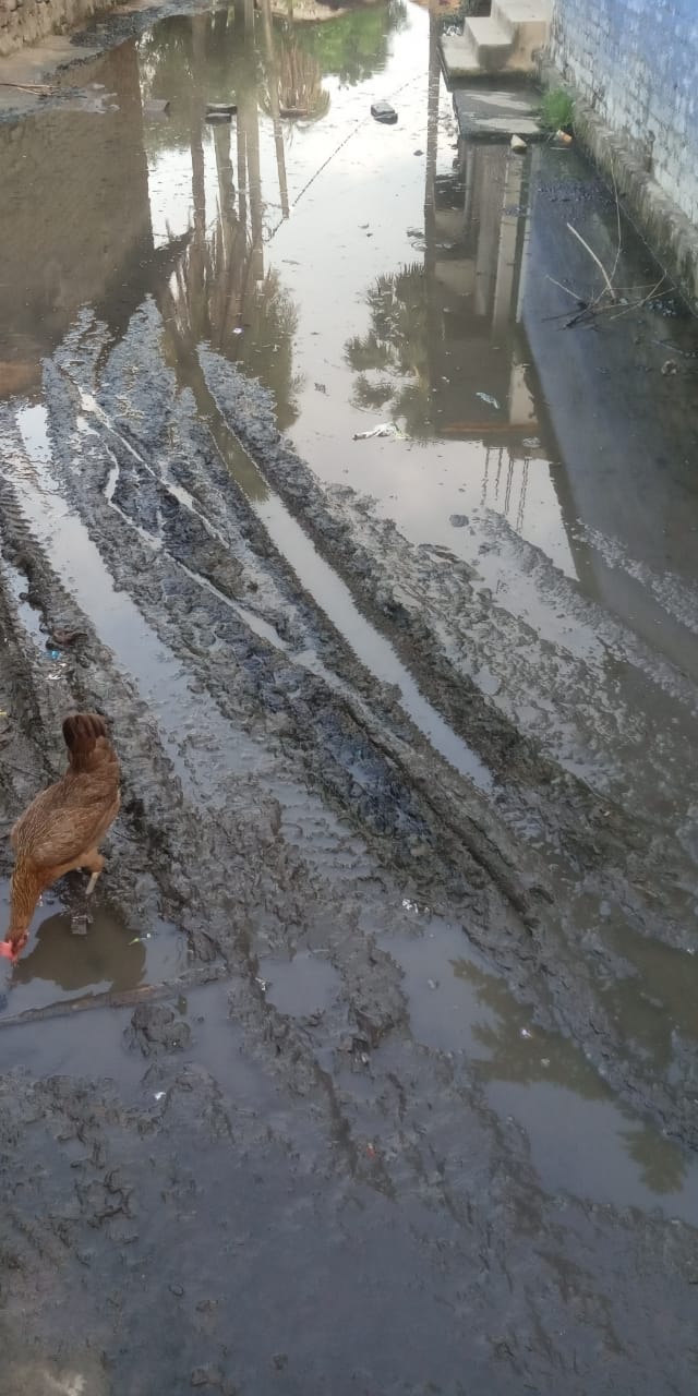 नगर परिषद के कासिमपुर गांव में नाले के पानी का निकासी नहीं होने के कारण जल जमाव की समस्या उत्पन्न। 1 IMG 20210710 WA0003