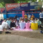 Inq Tmp 33 नागरिकों कि समस्याओं को लेकर नागरिक संर्घष मोर्चा द्वारा एक दिवसीय धरना।।।