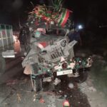 Inq Tmp 36 बिहपुर में NH 31 पर ट्रक ने बराती गाड़ी में मारा धक्का, दो की मौत