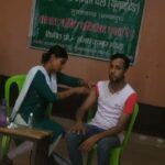 Inq Tmp 32 कोरोना वैकसीन उपलब्ध होने पर अब बहुत जल्द पंचायतों मे वैकसीन होने पर हेल्थ मैनेजर चंदन कुमार को जदयु कार्यकर्ताओं ने धन्यवाद दिए।।।