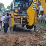 Inq Tmp 36 सुलतानगंज नगर परिषद क्षेत्र मे जलजमाअ कि समस्याओं को लेकर अधिकारियों ने किए स्थल निरक्षण।।।