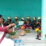 Inq Tmp 36 किसनपुर पंचायत के आंगनवाडी केन्द्र में पोषण माह दिवस मनाया गया।