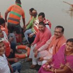 सुलतानगंज छठ घाट का निरक्षण करने पहुचे विधायक ।।