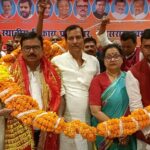 एम.एल.सी कांग्रेस प्रत्याशी राजीव कुमार के नामांकन में पंचायत प्रतिनिधि की उमड़ी भीड़