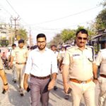 नवगछिया एसपी के नेतृत्व में निकला फ्लैग मार्च ।। Inquilabindia