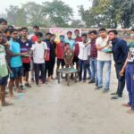 बिहपुर में अंतराष्ट्रीय व राष्ट्रीय खिलाड़ियों ने होली मिलन में जमाया रंग ।।