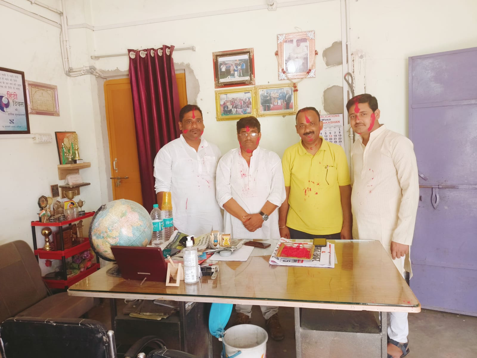 स्कूल एशोसिएशन ने मनाया होली मिलन समारोह ।। Inquilabindia 1 IMG 20220318 WA0014