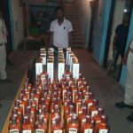 सुलतानगंज पुलिस ने बालु घाट नाई टोला मे छापेमारी कर भारी मात्रा मे विदेशी शराब सहित एक व्यक्ति को गिरफ्तार किए।