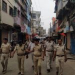 नवगछिया बाजार में एसपी के नेतृत्व में फ्लैग मार्च ।। Inquilabindia
