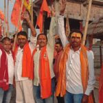 गनगनिया पंचायत मे रामनवमी को लेकर भव्य शोभा यात्रा।