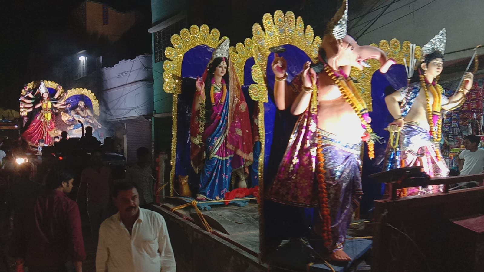 सुलतानगंज मे कडी सुरक्षाओ के बीच चैती दुर्गा प्रतिमा का विर्सजन किये गए। 1 IMG 20220413 WA0045