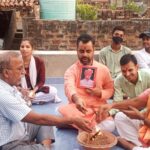Inq Tmp 30 भाजपा प्रदेश संगठन मंत्री भीखू भाई दलसानिया की लंबी उमर के लिए हवन किया गया।।