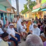 Inq Tmp 34 भीरर्खूद पंचायत का निरक्षण करने विधायक प्रो.ललित नारायण मंडल NDA कार्यकर्ताओं के साथ पहुचे।