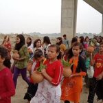ठाकुरवाड़ी मंदिर के प्राण प्रतिष्ठा हेतु निकली भव्य कलश शोभायात्रा