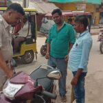 Inq Tmp 38 सुलतानगंज मे थानाध्यक्ष के निर्देश पर मोटरसाइकिल वाहन चेंकिग अभीयान।