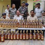 Inq Tmp 36 झंड़ापुर पुलिस ने औलियाबाद से 1824 बोतल, करीब 567.1 लीटर विदेशी शराब किया जप्त ।।