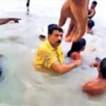 Inq Tmp 38 सुलतानगंज अजगैबीनाथ गंगा घाट मे मां-बेटी को गंगा में डुबते देख सीओ ने गंगा में लगा दी छलांग।