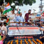 Inq Tmp 37 भाजपाइयों ने निकाली पट्टी में तिरंगा यात्रा राष्ट्रवाद से सराबोर हुआ पट्टी नगर ।
