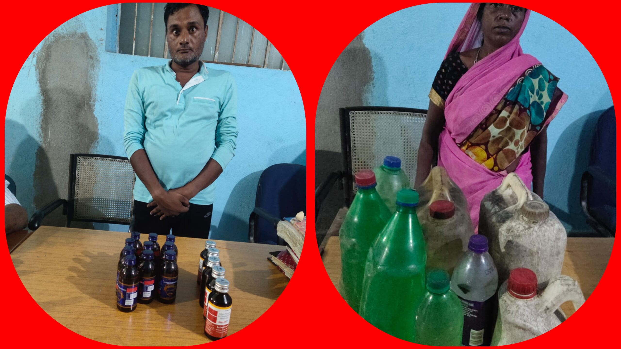 सुलतानगंज पुलिस ने भारी मात्रा में कोरेक्स बोतल एंव देशी शराब के साथ दो लोगों को गिरफ्तार किये। 1 GridArt 20220916 054234550 scaled