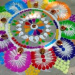सुलतानगंज के टेक्नोभीजन इंटरनेशनल स्कूल में दिपावली को लेकर रंगोली प्रतियोगिता ।।