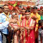 गनगनिया पंचायत में काली पुजा (KALI PUJA) को लेकर कलश शोभायात्रा निकाला गया //
