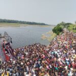 Inq Tmp 36 बिहपुर में मां वामकाली विसर्जन शोभा यात्रा में उमड़ा जन सैलाब ,नम आंखों से दी मां को विदाई ।।