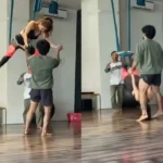 Inq Tmp 38 डांस प्रैक्टिस के दौरान एरियल स्टंट करते हुए गिरीं Rubina Dilaik, वीडियो देख थम जाएंगी सांसें