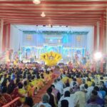 श्रीमद्भागवत कथा के चौथे दिन हुआ कृष्ण जन्मोत्सव का भव्य आयोजन ।।