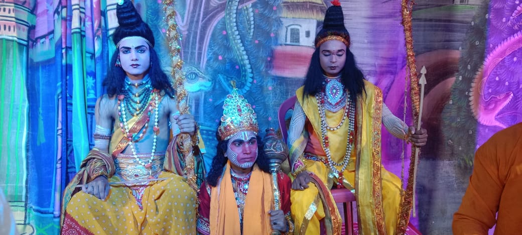 सुलतानगंज के दुधैला काली मंदिर में सात दिवसीय रामायण पाठ एंव रामलीला का हुआ समापन। IMG 20221129 WA0084