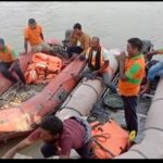 अगुवानी सुल्तानगंज पुल निर्माण कार्यस्थल में हुई नाव हादसे में लापता मजदूर, खोजबीन जारी