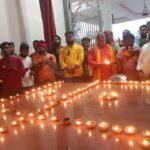 रुद्र सेना ने किया सामुहिक हनुमान चालीसा पाठ एवं महाआरती का आयोजन।