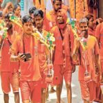 बोल बम के नारे के साथ गुंजा कावरिया पथ