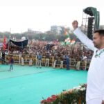 बिहार में महागठबंधन की रैली: लालू बोले- ‘दिल्ली पर कब्ज़ा करना है’, तेजस्वी का दावा- ख़त्म हो जाएगी जेडीयू