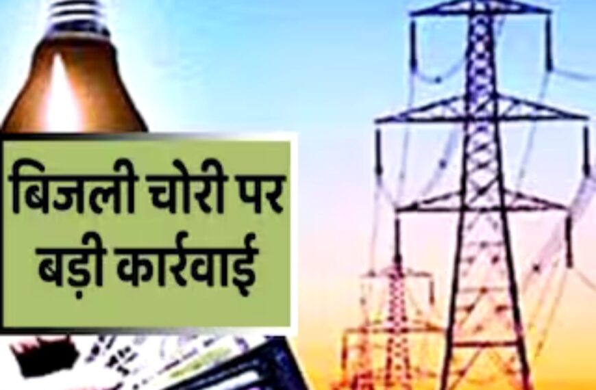 बिजली चोरों पर कार्रवाई
