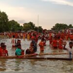 Inq Tmp 32 सावन के पहली सोमवारी को ले अगुवानी पहुंचे कांवरिये