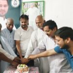 Inq Tmp 38 बिहपुर में केक काटकर मनाया गया राज़द का 28वॉ स्थापना दिवस