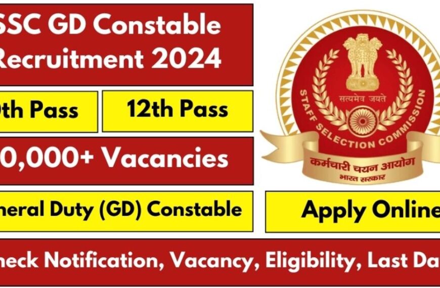 SSC GD Constable Recruitment 2024