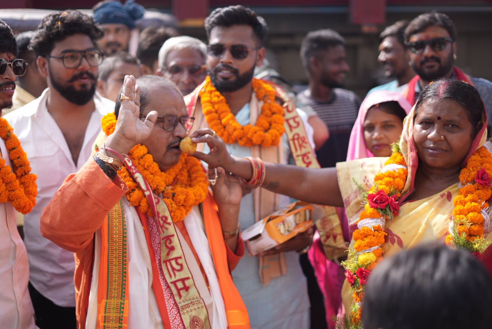 Gopal Mandal - राज्य मंत्री का दर्जा मिलने पर सचेतक गोपाल मंडल का भव्य स्वागत 2 गोपाल मंडल