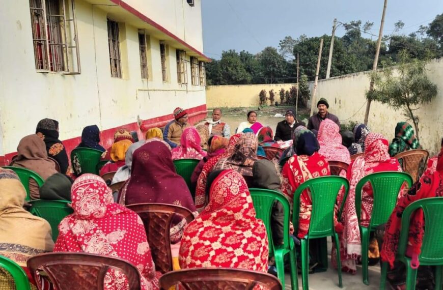 कस्तूरबा विद्यालय में अभिभावक बैठक