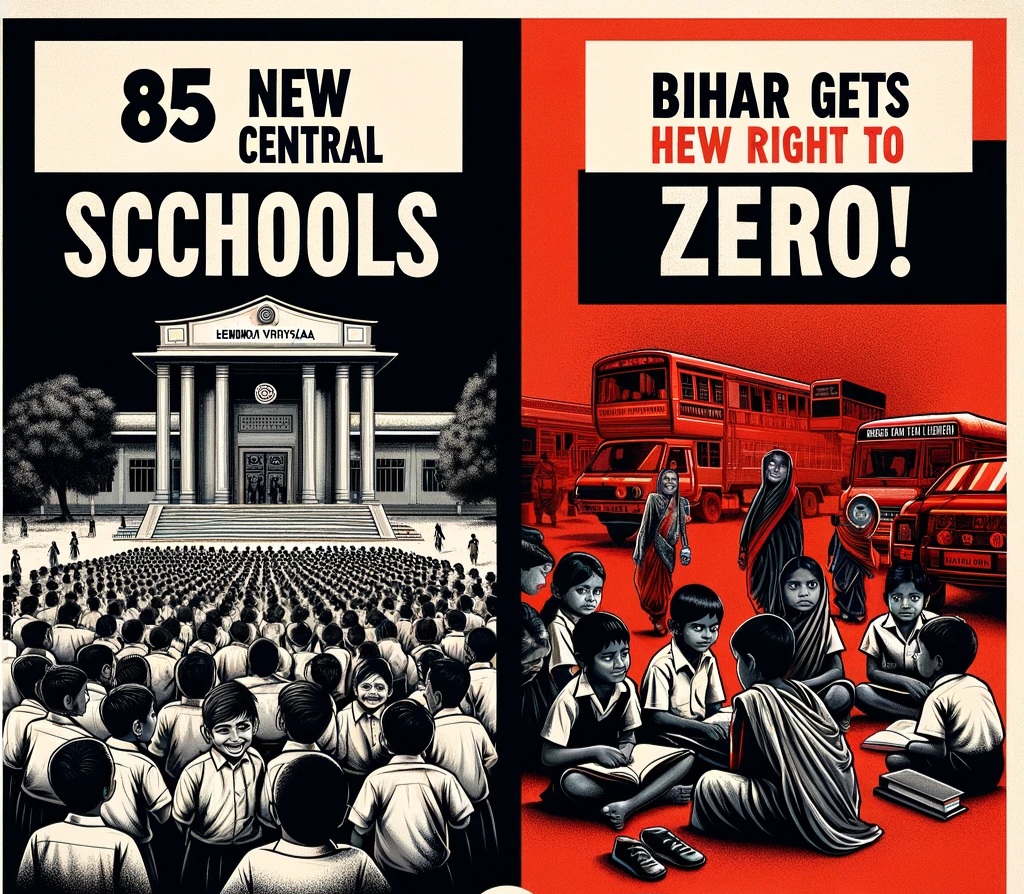 Central school - 85 केंद्रीय विद्यालयों की घोषणा, बिहार को मिला 'शून्य': शिक्षा का अपमान या राजनीतिक भेदभाव? 2 Central school